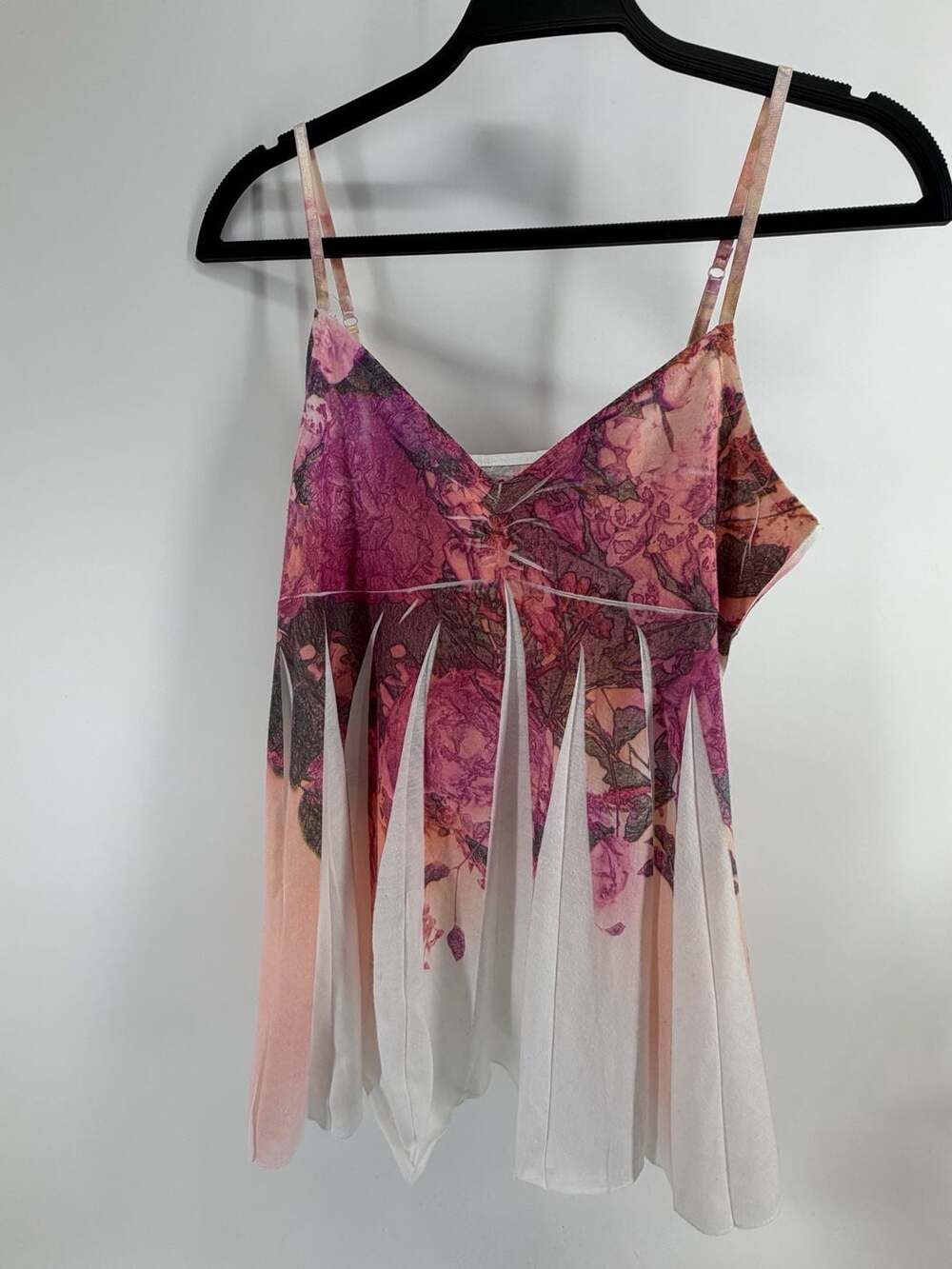 Mudd Vintage Floral Fairy Babydoll Cami Top XL Y2K Whimsygoth